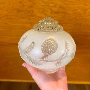 Vintage Glass Ceiling Fixture Globe